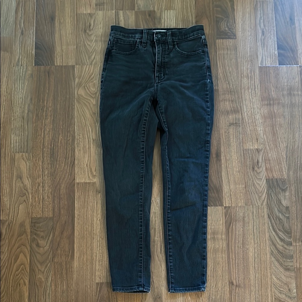 Madewell 11" Roadtripper jeans - black wash - size 25
